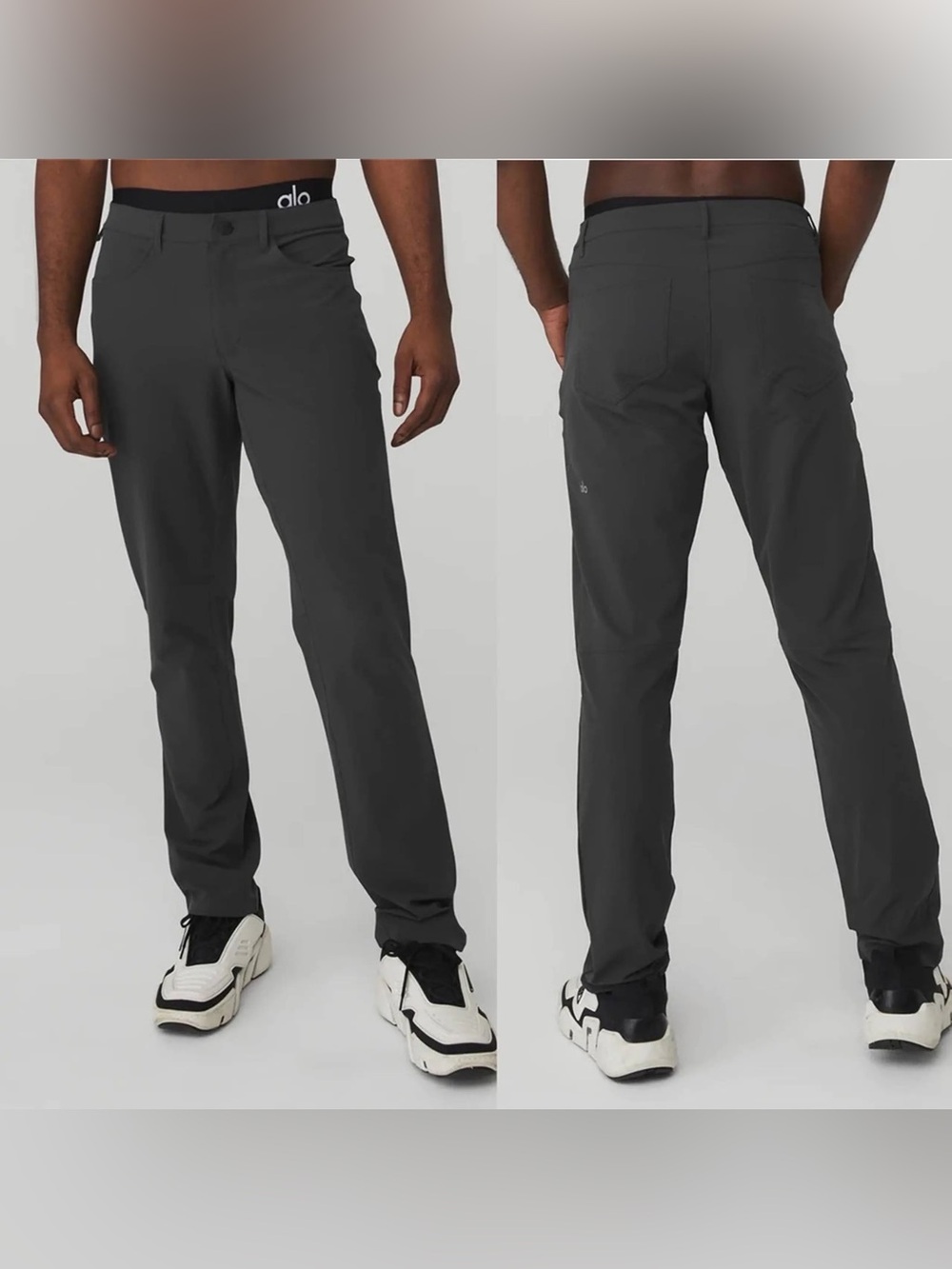 Alo Yoga Day and Night Performance Pant Charcoal Gray Mens Waist Sz. 37"